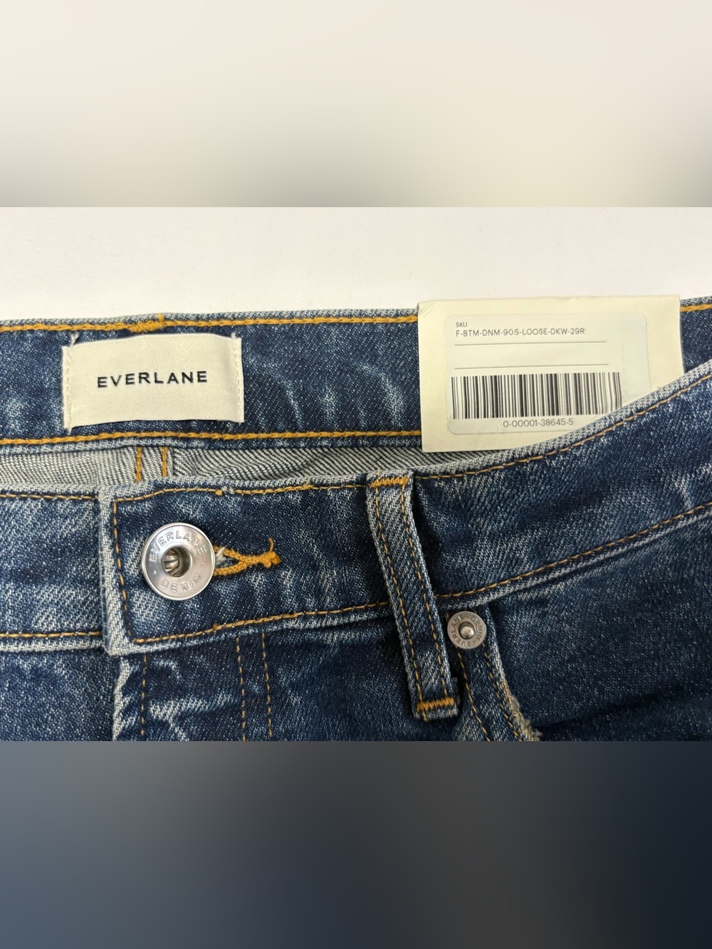 Everlane The 90’s Forever Jean Dark Indigo Wash NWT - Picture 9 of 16